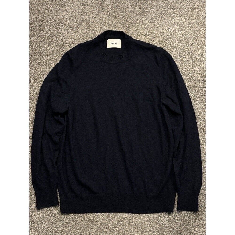 NN07 Blue New Barca 6630 Merino Wool Men's Crew Sweater Size Medium